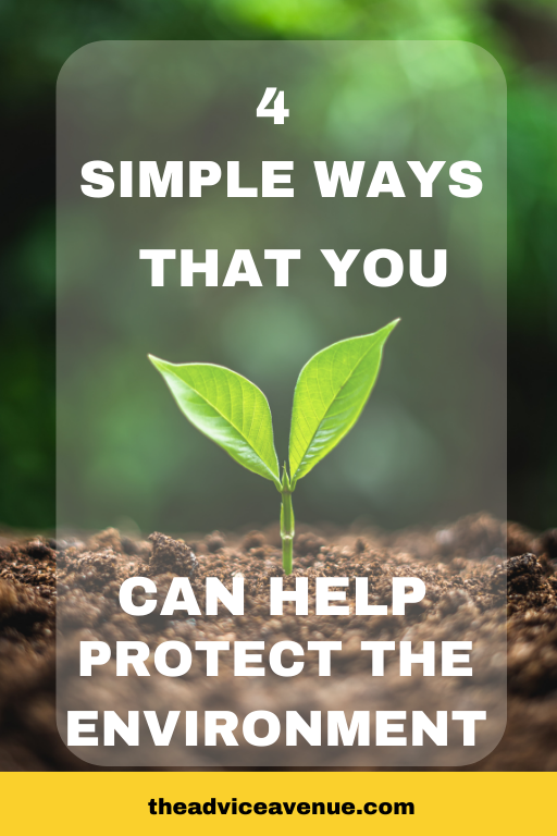 4 Simple Ways That You Can Help Protect The Environment